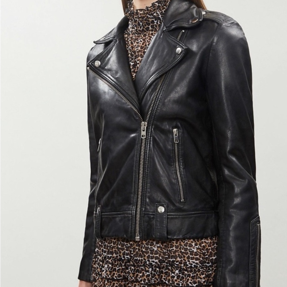 Topshop Real Leather Jacket